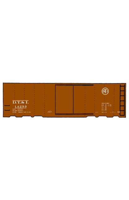 Detroit, Toledo and Ironton 40 Ft Boxcar White DT&I
