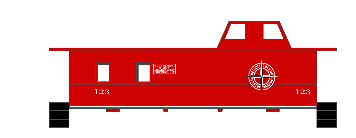 Detroit, Toledo and Ironton Caboose White DT&I
