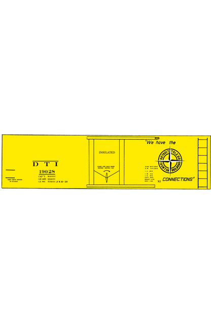 Detroit, Toledo & Ironton 40 Ft Insulated Boxcar Black DT&I