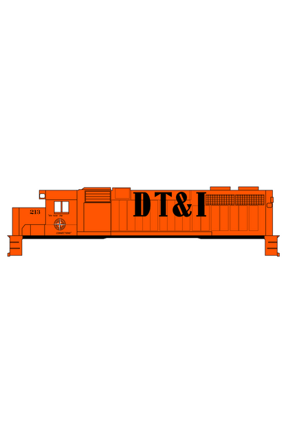 Detroit, Toledo and Ironton Diesel Locomotive Black DT&I