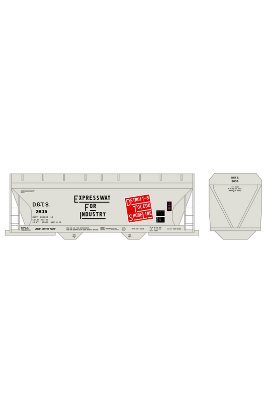 Detroit and Toledo Shore Line ACF Covered Hopper Black and Red