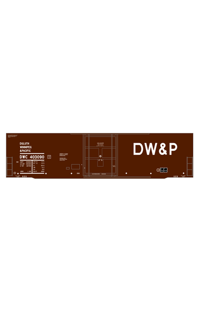 Duluth Winnipeg and Pacific 50 Ft Boxcar White
