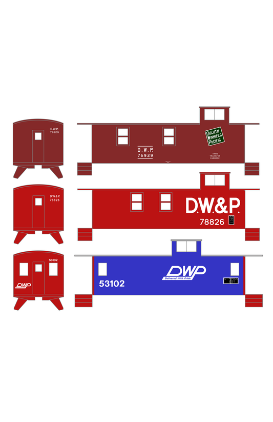 Duluth Winnipeg and Pacific Caboose White