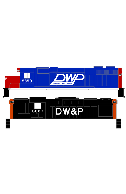 Duluth Winnipeg and Pacific Diesel Locomotive White