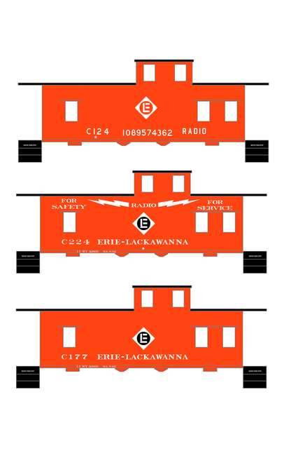 Erie Lackawanna Caboose White Radio