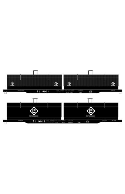 Erie Lackawanna Coil Steel Car White