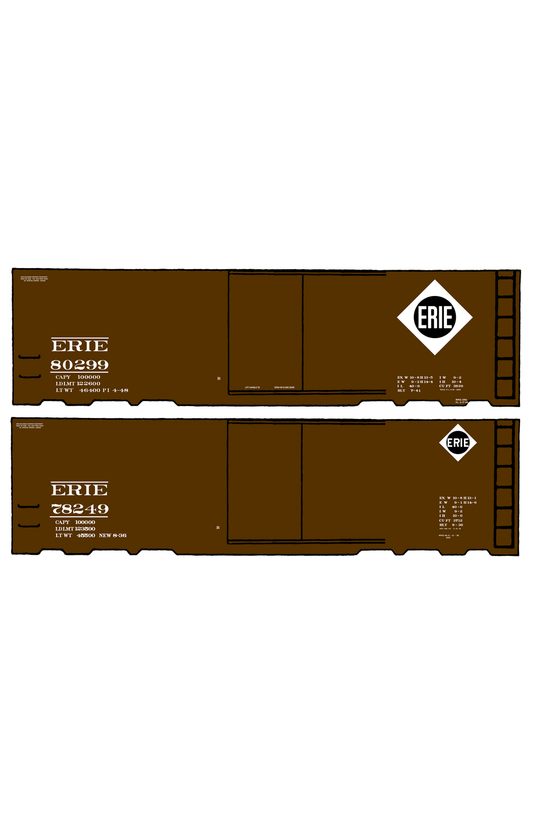 Erie 40 Ft Steel Boxcar White