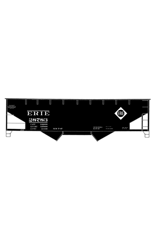 Erie Offset Twin Hopper White