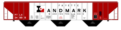 Fayette Landmark PS2-CD Covered Hopper Black/White Washington Court House, OH