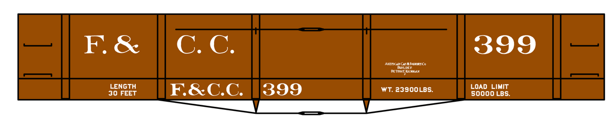 Florence and Cripple Creek Gondola Or Flat Car White