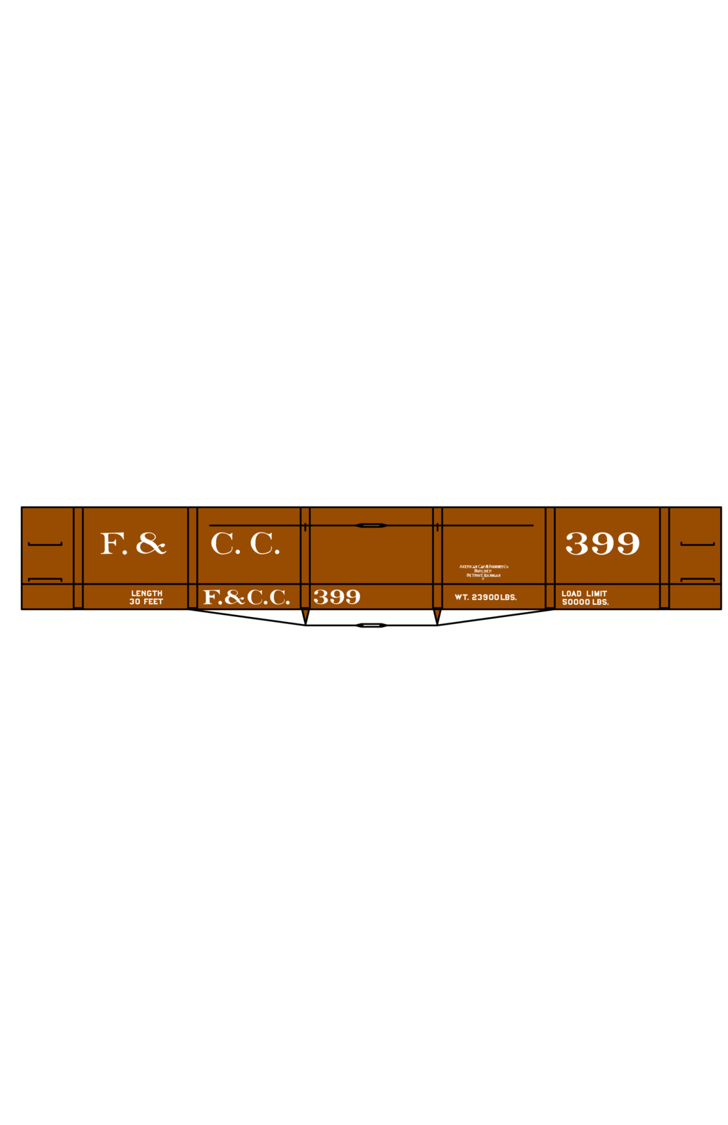 Florence and Cripple Creek Gondola Or Flat Car White
