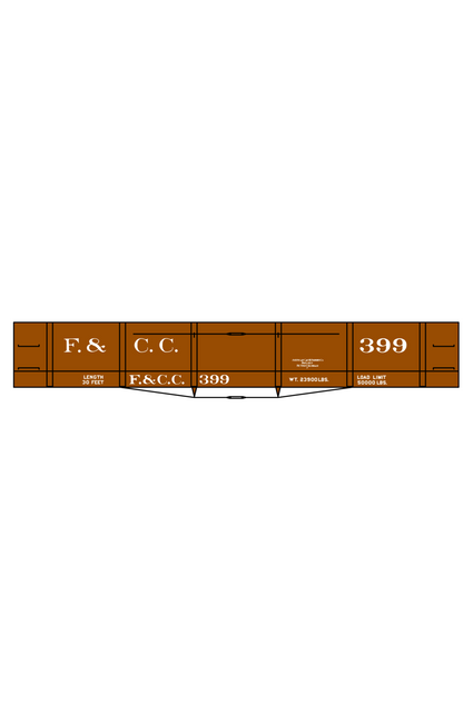 Florence and Cripple Creek Gondola Or Flat Car White