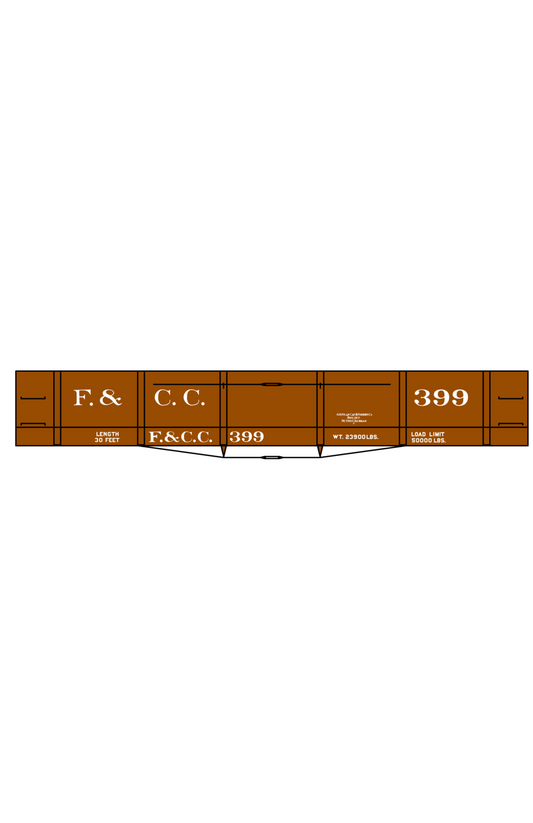 Florence and Cripple Creek Gondola Or Flat Car White