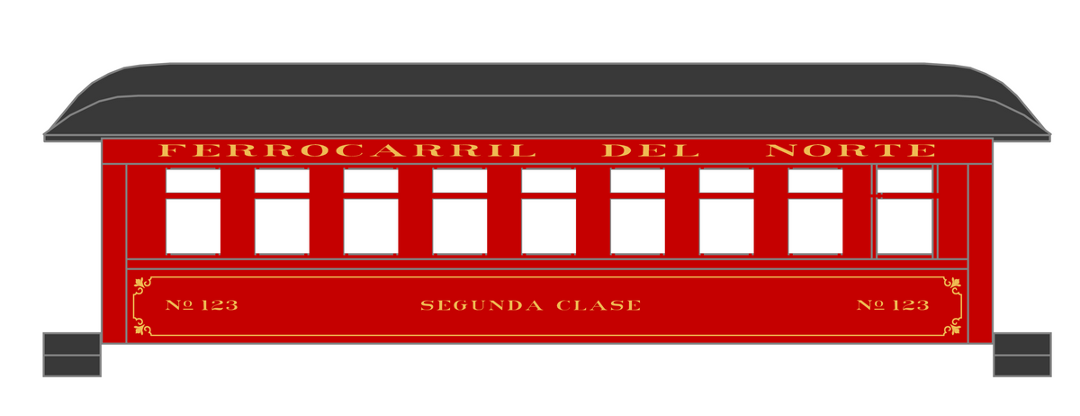 Standard / Narrow Gauge Latin American Passenger Cars  Bronze Gold Mexico, Cuba, Etc