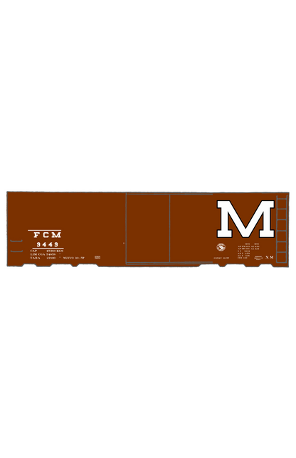 Ferrocarril Mexicano (FCM) 40 Ft Boxcar White