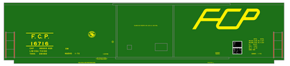 FCP Ferrocarril Del Pacifico 50 Ft Boxcar Yellow