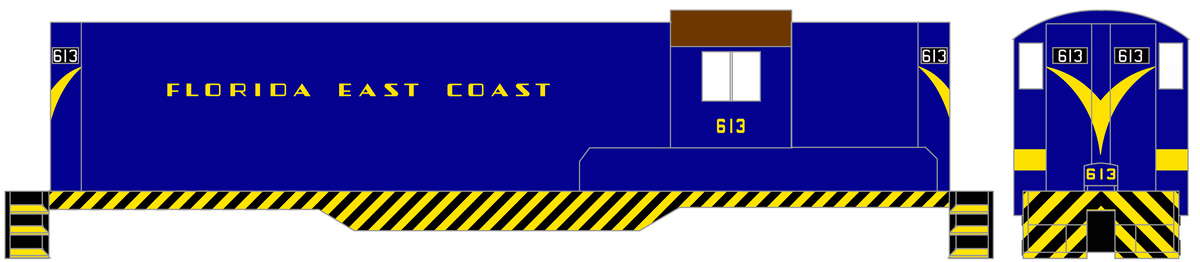 Florida East Coast Hood Diesel Yellow First Blue Scheme