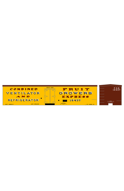 Fruit Growers Express Early Wood Ice Reefer Black White and Red