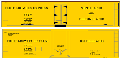 Fruit Growers Express 40 Ft Reefer Black Serif