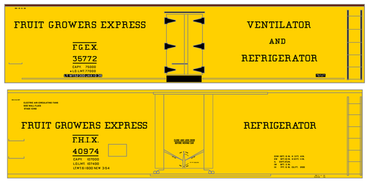 Fruit Growers Express 40 Ft Reefer Black Serif