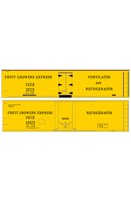 Fruit Growers Express 40 Ft Reefer Black Serif