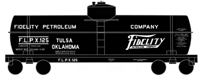 Fidelity Petroleum Tank Car White