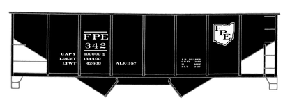 Fairport Painesville and Eastern Twin Hopper White Ohio