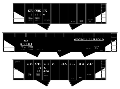 Georgia Railroad Hopper Car White