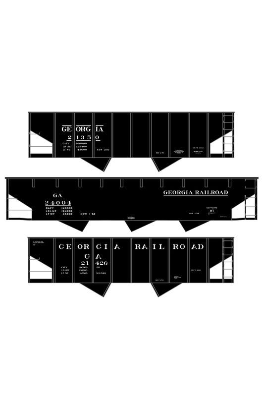 Georgia Railroad Hopper Car White