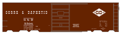 Gorre and Daphetid Single Door Boxcar White