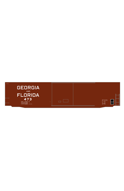 Georgia and Florida 50 Ft PS1 Boxcar White Block Letter