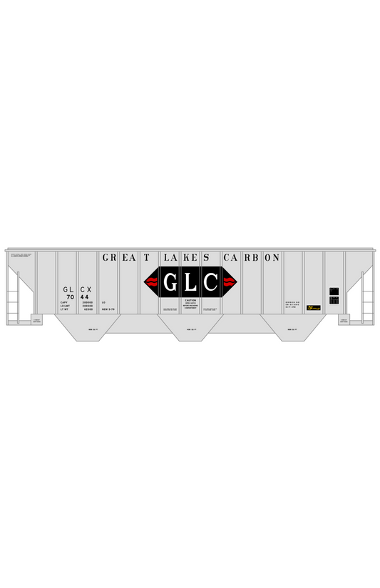 Great Lakes Carbon 4750 Cu Ft Covered Hopper Black