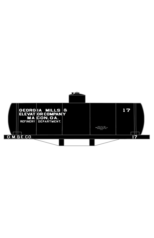 Georgia Mills and Elevator Co Early Tank Car White Macon