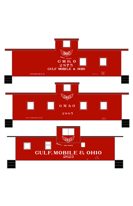 Gulf Mobile and Ohio Caboose White