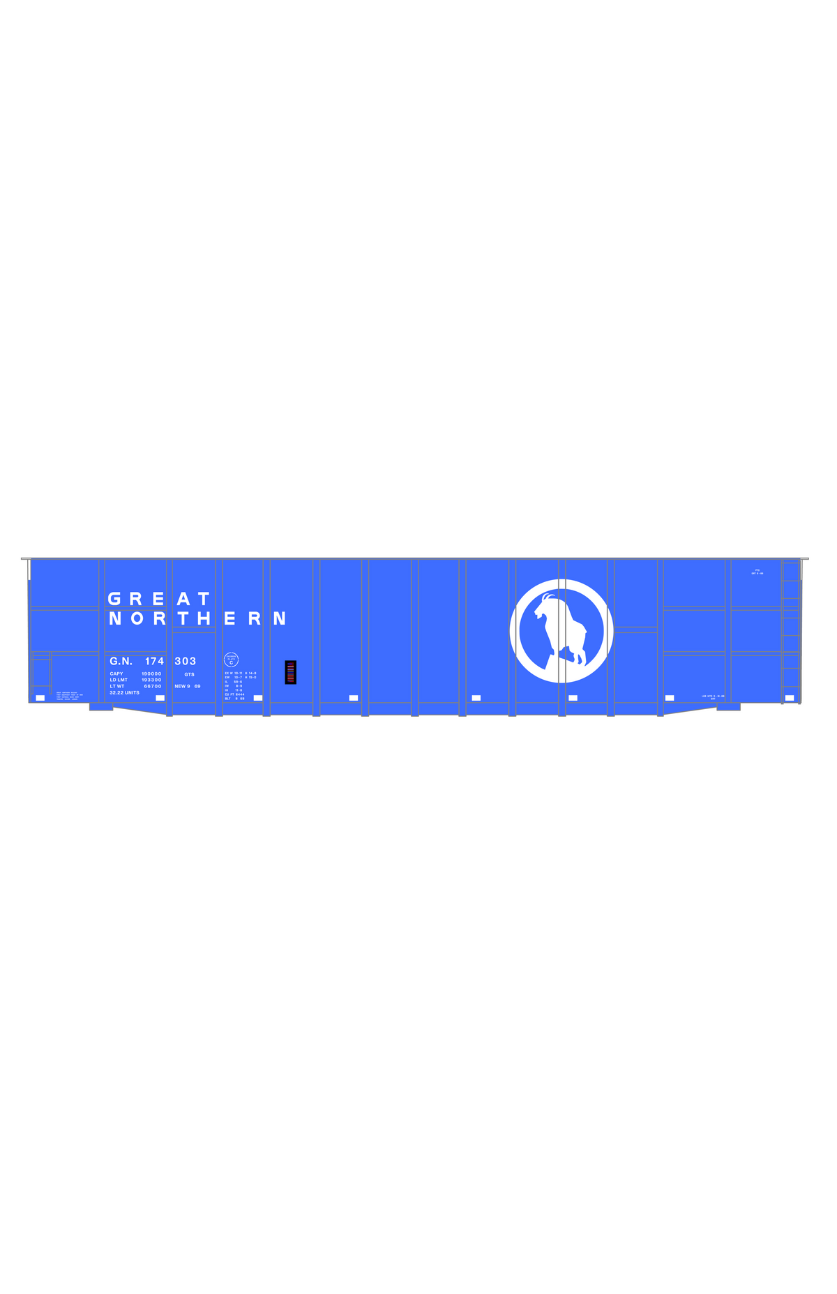 Great Northern Woodchip Gondola White