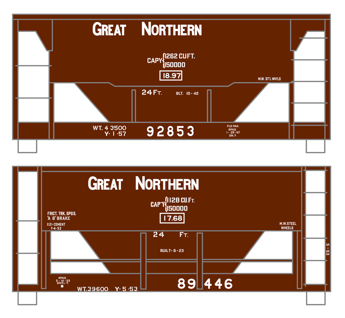 Great Northern Ore Jenny Car White