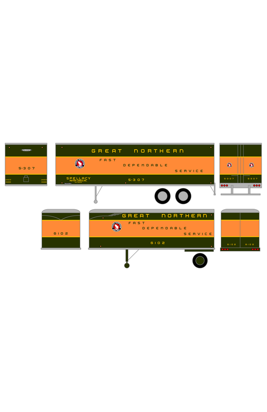 Great Northern TOFC Piggyback Semi Trailer 