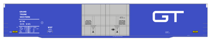 Grand Trunk Western 86 Ft Auto Parts Boxcar White