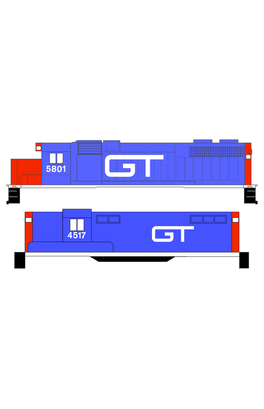 Grand Trunk Western Diesel Locomotive White