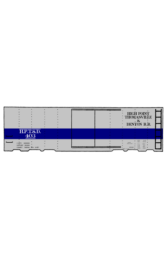 High Point, Thomasville and Denton 40 Ft Boxcar Black and Blue