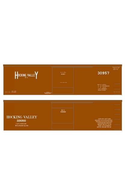 Hocking Valley 36 Ft Boxcar White