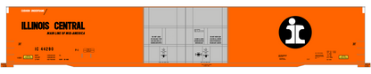 Illinois Central 86 Ft Auto Parts Boxcar Black