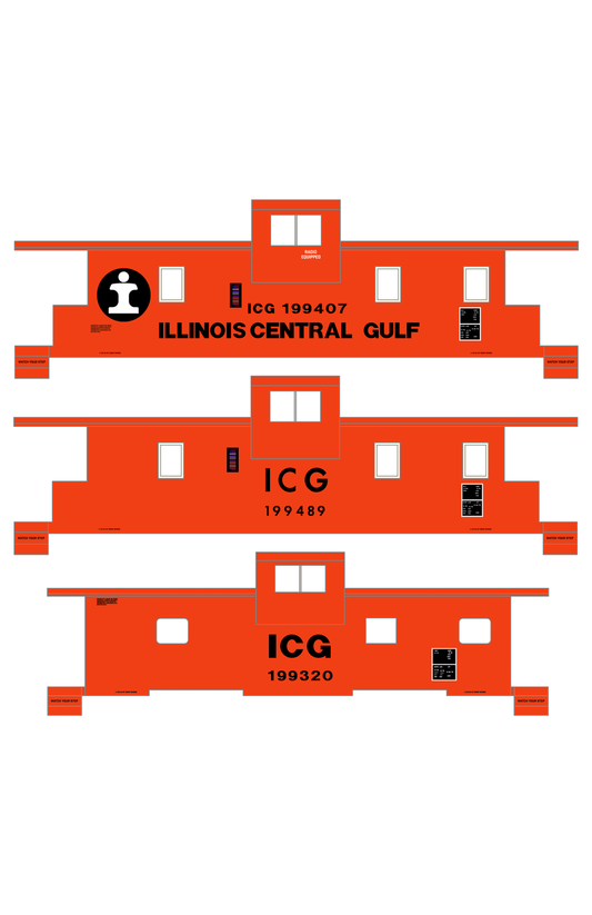 Illinois Central Gulf Caboose Black