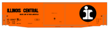 Illinois Central 50 Ft Boxcar Black Orange Car