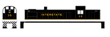 Interstate Railroad Diesel Locomotive Gold Southern Scheme - Decal