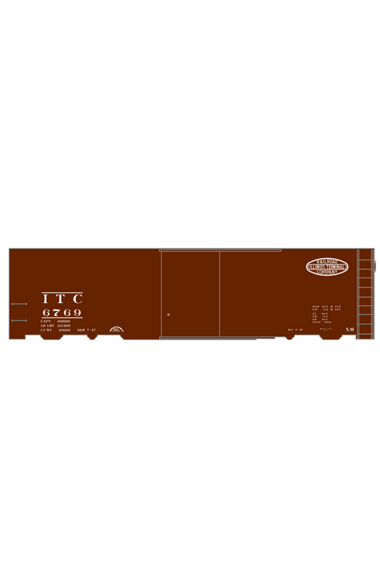 Illinois Terminal 40 Ft Steel Boxcar White