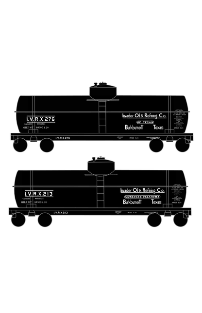 Invader Oil Refining Single Dome Tank Car White