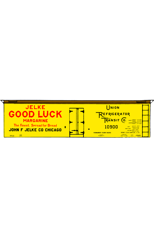 Jelke Good Luck Margarine Billboard Ice Reefer Black and Red