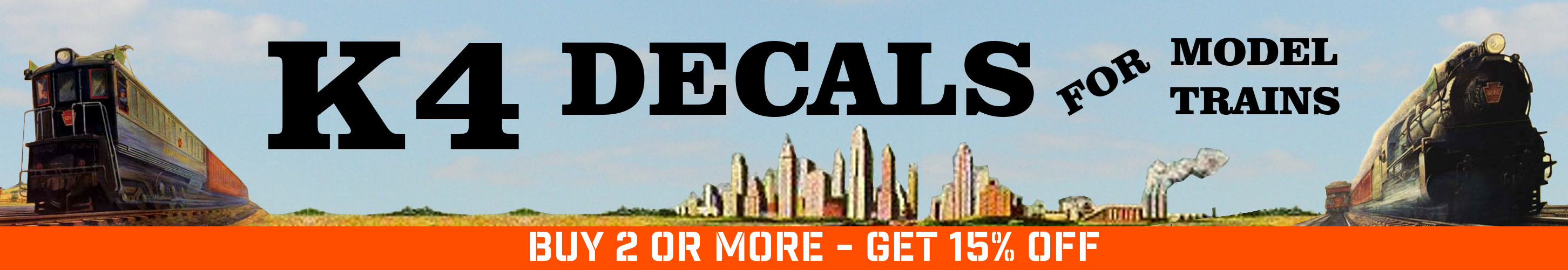 K4 Decals for Model Trains