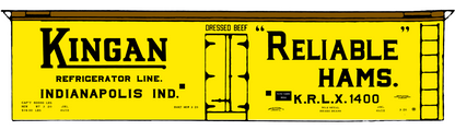 Kingan Ham Billboard Ice Reefer Black Indianapolis